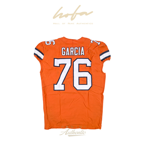 MAX GARCIA GAME WORN DENVER BRONCOS JERSEY & PANT SET FROM 12/14/17 VS THE INDIANAPOLIS COLTS ~LIMITED EDITION 1/1~