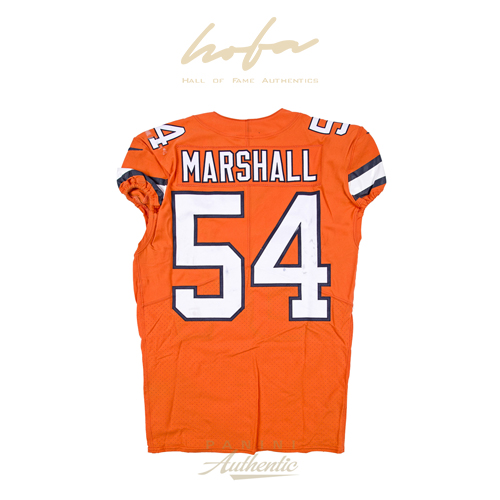 BRANDON MARSHALL GAME WORN DENVER BRONCOS JERSEY & PANT SET FROM 12/14/17 VS THE INDIANAPOLIS COLTS ~LIMITED EDITION 1/1~