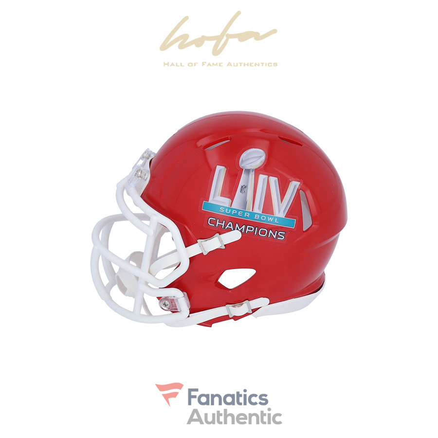 Sports Memorabilia Kansas City Chiefs Super Bowl LIV Champions Riddell Speed Authentic Helmet Fanatics Authentic Certified 
