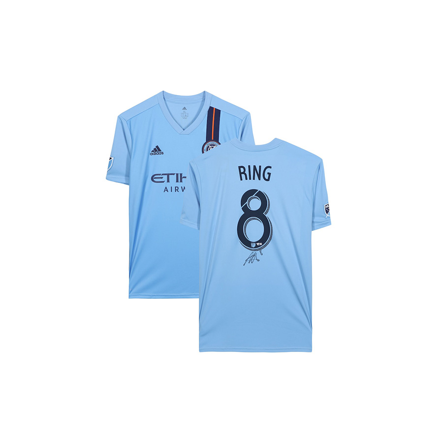 Alexander Ring New York City FC Autographed Blue 2019 Adidas Replica Jersey  | Hall of Fame Authentics