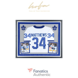 Auston Matthews Toronto Maple Leafs Fanatics Authentic Autographed Framed  adidas Blue Authentic Jersey Shadowbox