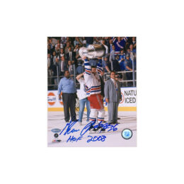 Autographed New Jersey Devils Colin White Fanatics Authentic 8 x 10  Raising Cup Photograph