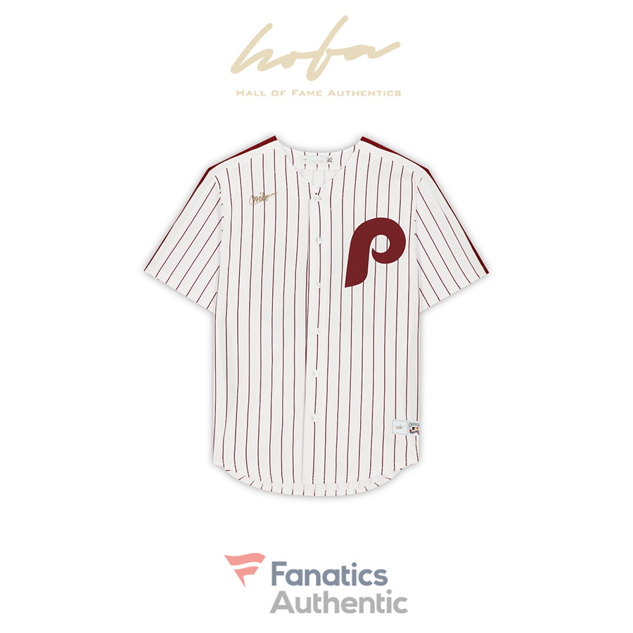 Mike Schmidt Philadelphia Phillies Autographed White Nike Cooperstown  Collection Replica Jersey with “HOF 95” Inscription