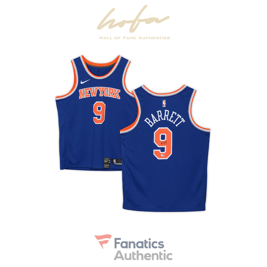 RJ Barrett New York Knicks Autographed Nike White Swingman