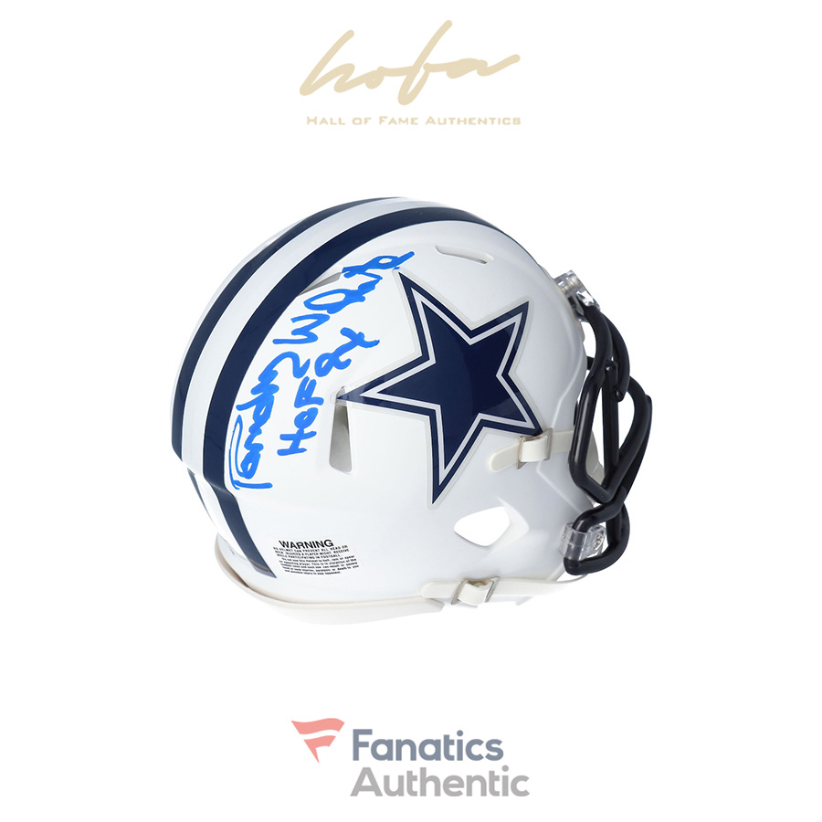 cowboys autographed helmet