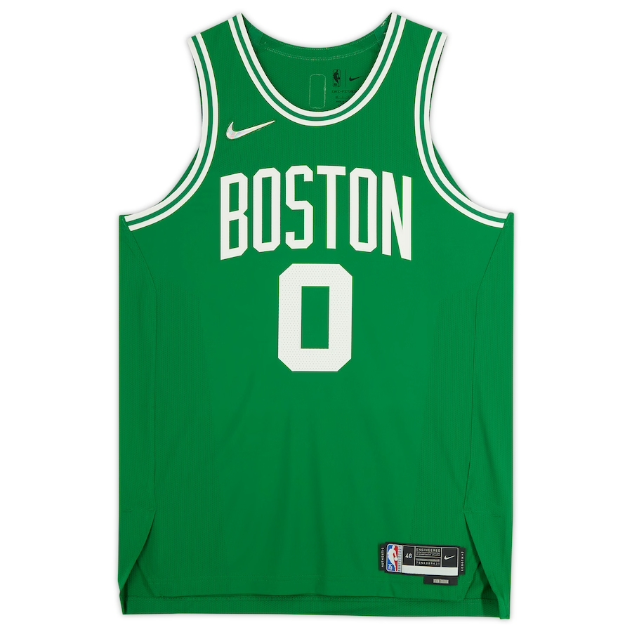 Jayson Tatum Boston Celtics Autographed Green Nike Authentic
